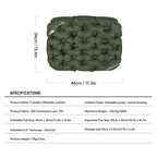 Portable Inflatable Seat Cushion, Lightweight Camping Air Sitting Pad With Storage Bag And Repair Cloths, Waterproof Air Bleache