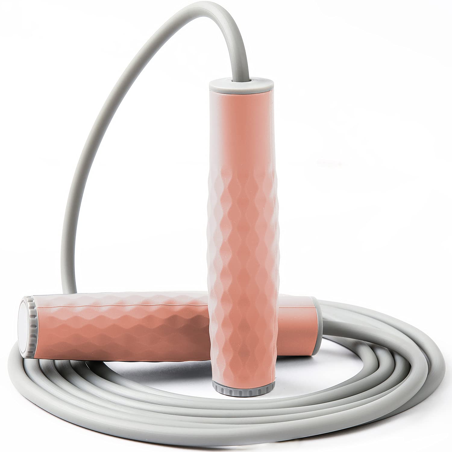 Weighted Jump Rope Workout 1Lb Professional Skipping Rope With Adjustable Length&Silicone Comfortable Grips,Heavy Jumpropes Adul