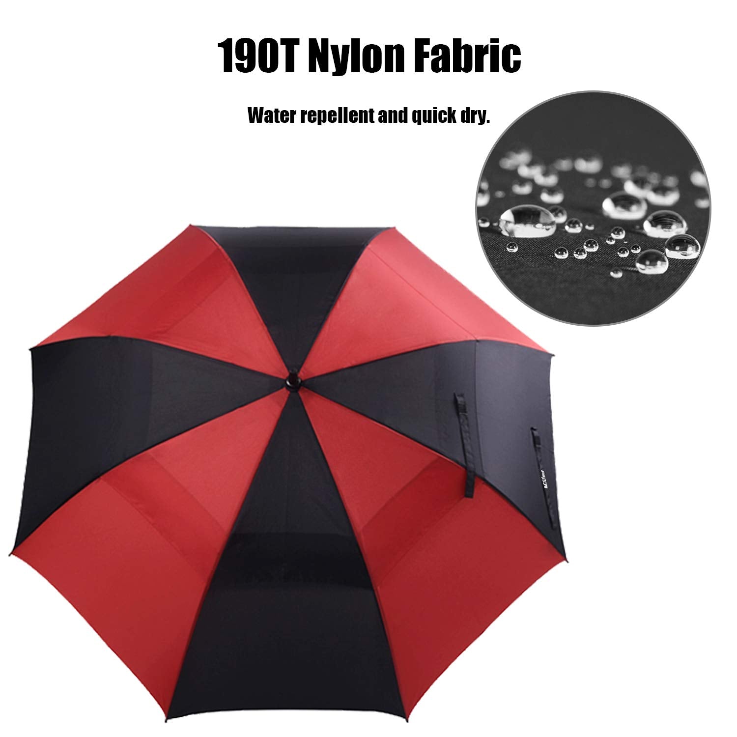 Aceiken Golf Umbrella Large 62 Inch Automatic Open Golf Umbrella Extra Large Oversize Double Canopy Vented Umbrella Windproof Wa