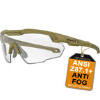 HTS HUNTERSKY HTS ballistic Glasses men S57 safety glasses tactical glasses, eye protection for shooting range OSHA Medical Dent