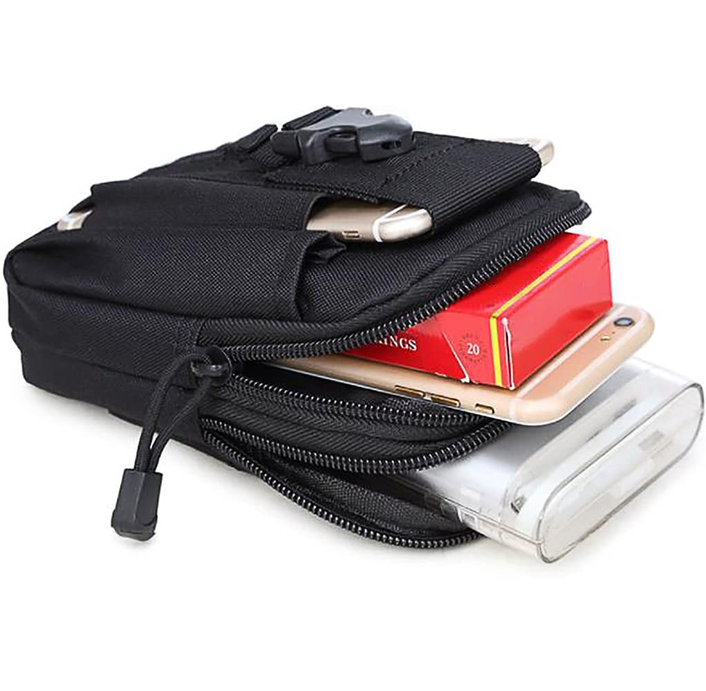 Nucamper Tactical Molle Edc Waist Pouch Compact Bag, Multi-Purpose Utility Tactical Pouch Belt Cell Phone Holder For Workout Hik