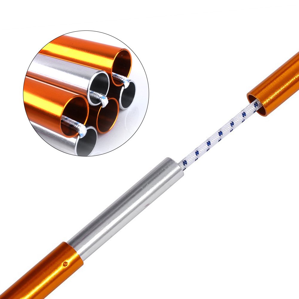 2Pcs Aluminum Alloy Tent Pole Support Replacement Accessory For Camping Hiking, 142 Inch/Pc (Style 1)