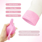 Worbss 2Pack Pink Glitter Silicone Boot Sleeve For Stanley Cup 40Oz Accessories For Hydro Flask 18-24Oz Or More Wide Mouth Water