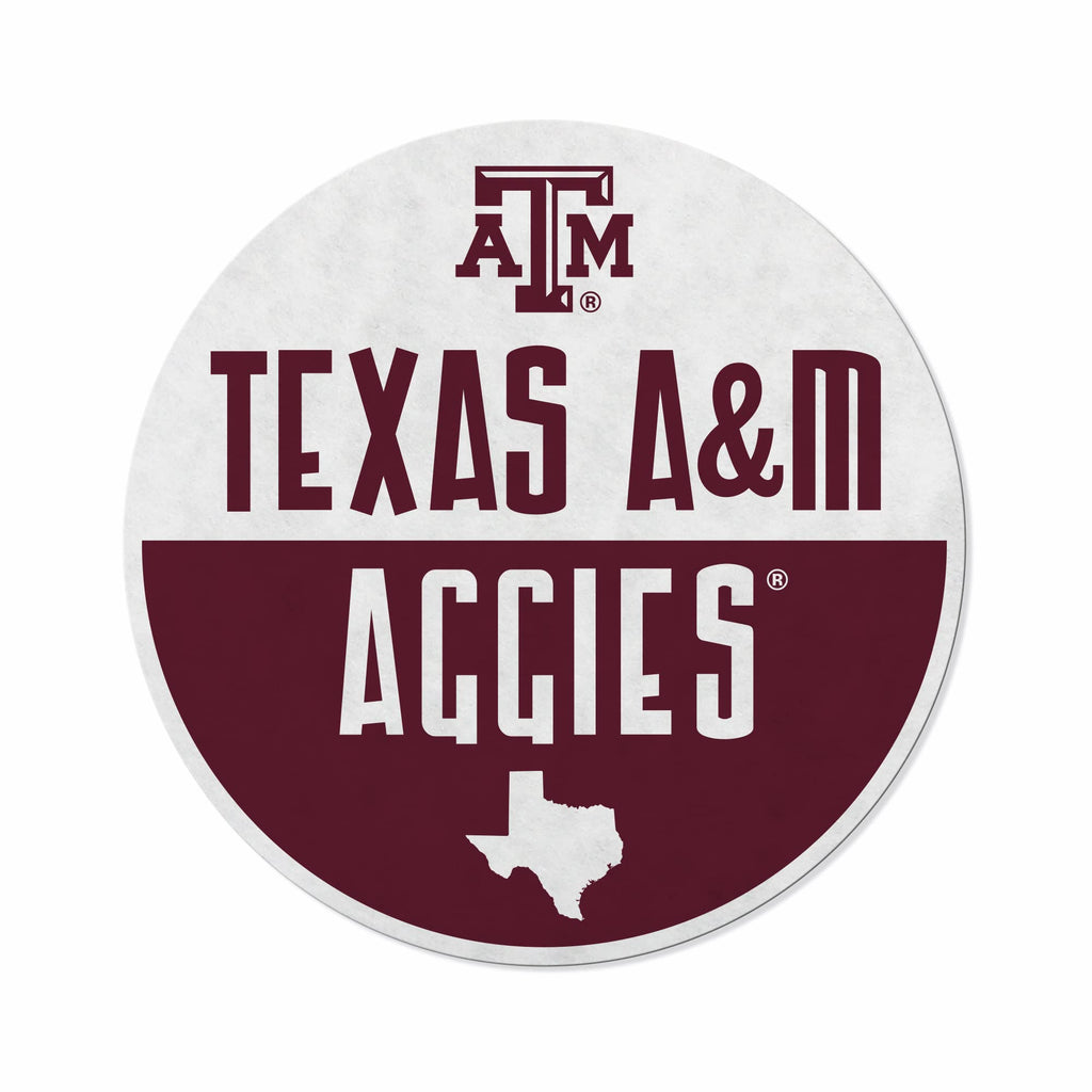 Rico Industries Ncaa Texas A&M Aggies Classic Shape Cut Pennant - Home And Living Room D  Cor - Soft Felt Ez To Hang
