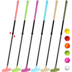 Wettarn 6 Set Golf Putters For Men And Women Two Way Mini Golf Putter With 6 Golf Balls Kids Putter Bulk For Right Or Left Hande