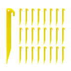 Gdlpzm 24Pcs Plastic Tent Pegs Durable Spike Hook Awning Camping Caravan Pegs Accessory