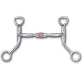 Myler Bits HBT Shank with Comfort Snaffle with Copper Roller MB 03, Stainless Steel