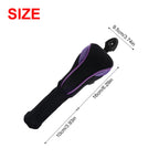 Andux 2 Pack Long Neck Golf Hybrid Club Head Covers Dial No. Tag Ctmt-01 Black/Purple