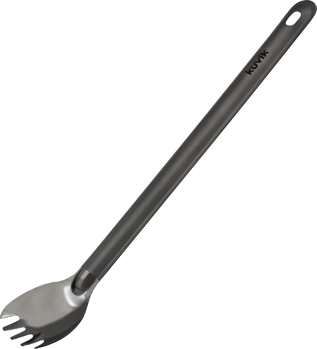 Kuvik Titanium Spoon/Spork 2-Pack - Ultralight And Compact For Camping And Hiking