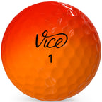 Vice Pro Golf Balls (2025 Model) (Red/Orange Shade)