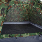 Hobbn Camouflage Camping Dome Tent For 3-4 Person, Waterproof Fabric Backpacking Tents Family Camping Tents For Hiking, Travel,
