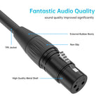 Yinker Xlr Female To Female Cable, 3 Pin Xlr Female To Female Microphone Mic Cord For Audio And Sound Equipments(10Ft3M,1Pack)