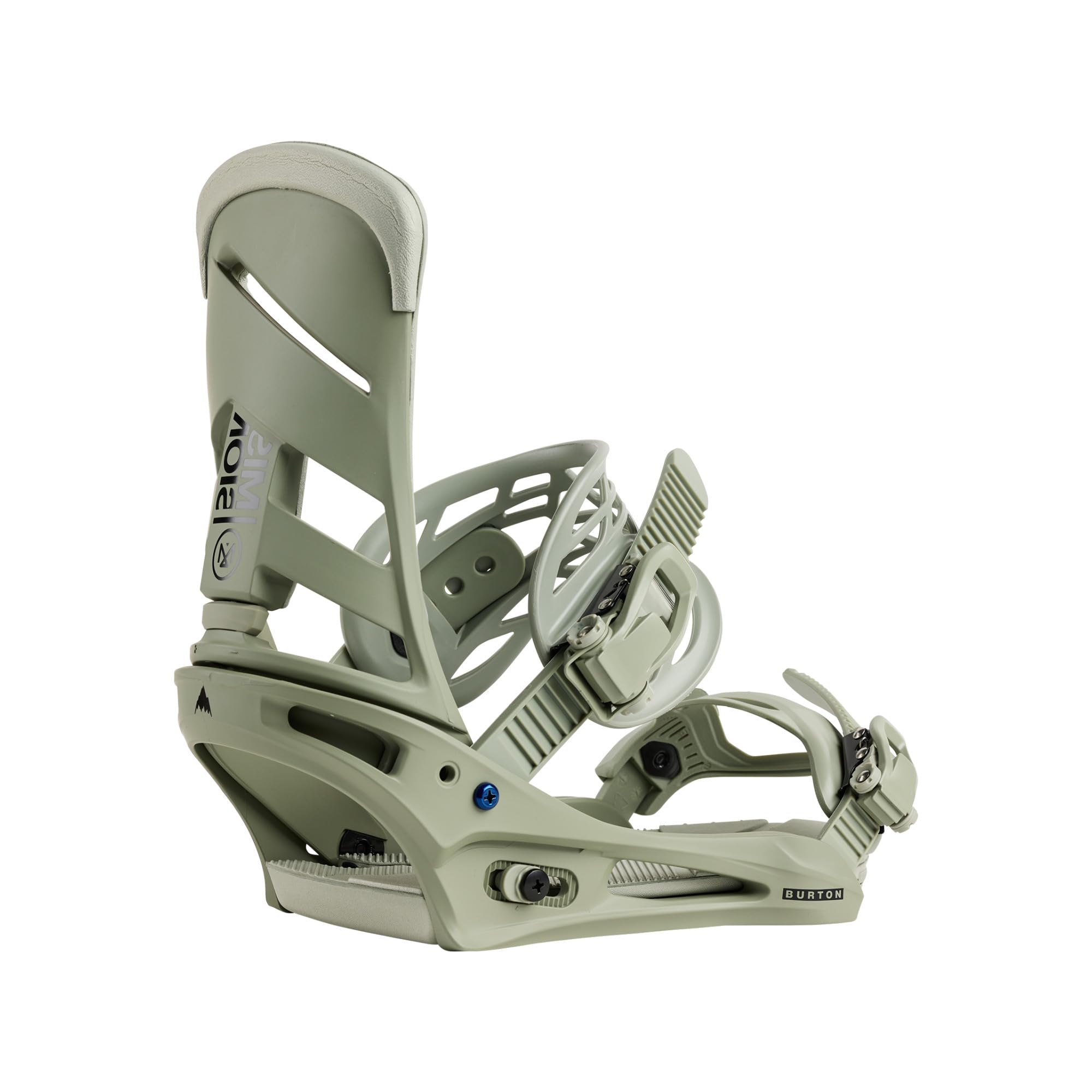 Burton Mens Mission Re:Flex Snowboard Bindings, Small, Talc Green