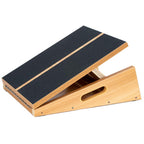 Strongtek Professional Wooden Slant Board, Adjustable Incline Board, And Calf Stretcher, Stretch Board - Extra Side-Handle Desig