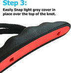 Occult Kayak Handles - Red (2 Pack) - Heavy Duty - Sleek T-Handle Design - Heavy Duty Bungee - Easy 3-Step Installation And Ergo