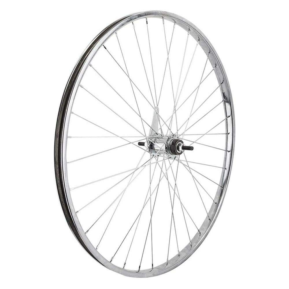 Wheel Master Rear Bicycle Wheel With Coaster Brake, 26 X 1 3/8 36H, Steel, Bolt On, Silver
