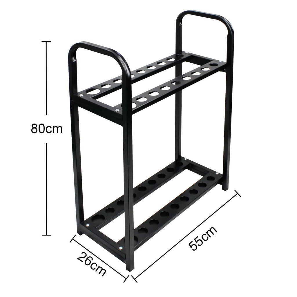 Crestgolf Acrylic Golf Club Organizers Golf Club Display Golf Putter Rack (18-Hole)