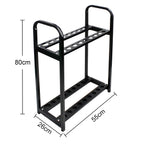 Crestgolf Acrylic Golf Club Organizers Golf Club Display Golf Putter Rack (18-Hole)
