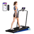 Lichico Treadmill With Incline Walking Pad Under Desk For Home And Office, 8.7Mph Compact Portable Folding Treadmill With Handle