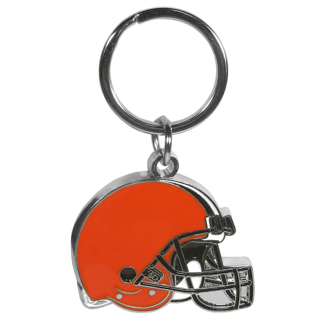 Cleveland Browns Chrome Logo Cut Keychain