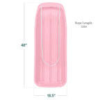 Best Choice Products 48In Kids Plastic Toboggan Snow Sled W/Pull Rope - Light Pink