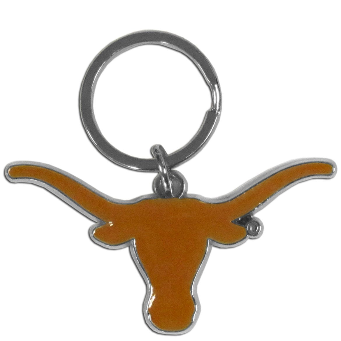Ncaa Siskiyou Sports Fan Shop Texas Longhorns Chrome & Enameled Key Chain One Size Team Colors