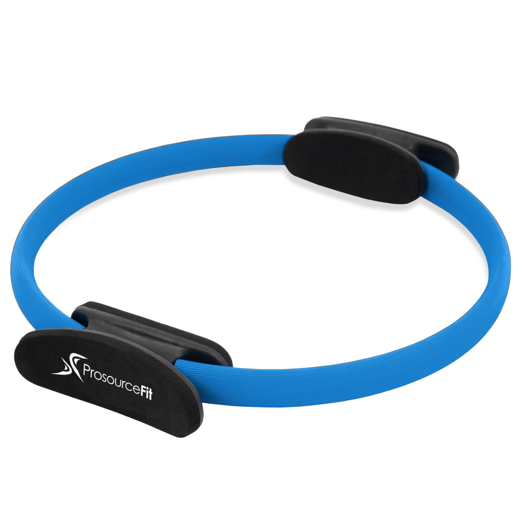 Prosourcefit Pilates Resistance Ring 14 Dual Grip Handles For Toning And Fitness-Blue