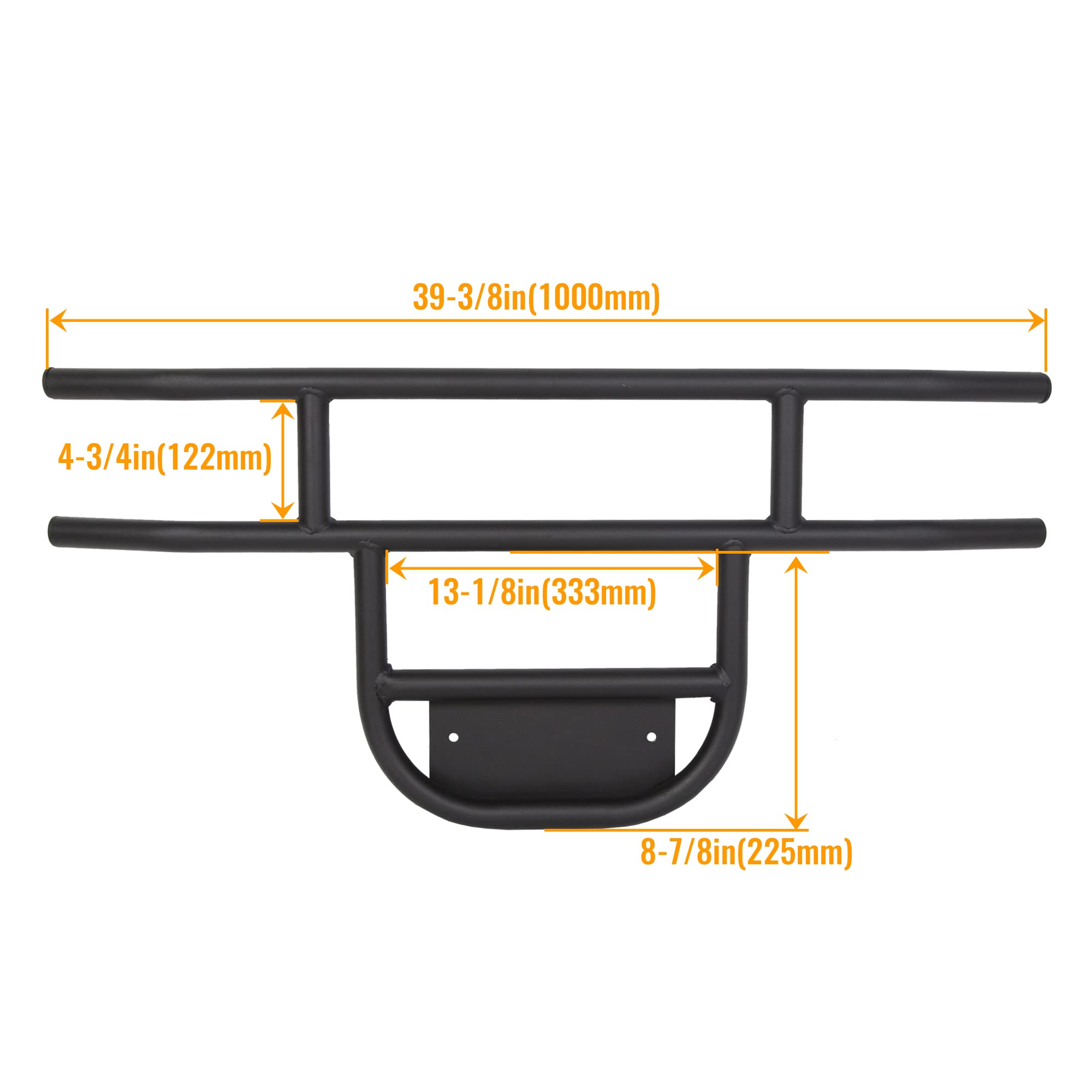 Kuafu Front Golf Cart Brush Guard Tubular Bumper Compatible With 1981 And Up Club Car Ds Gas And Electric Models Black Club Car