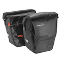 Ibera Bike Bag Panniers For Bicycles 30L (Pair) Waterproof -Bike Panniers PakRak Clip-On Quick-Release - Bike Saddle Bags For Re