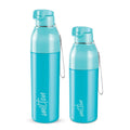 Milton Steel Convey 600/900 Insulated Inner Stainless Steel Water Bottle,Set Of 2, 520 Ml, 630 Ml, Cyan | Leak Proof | Bpa Free 