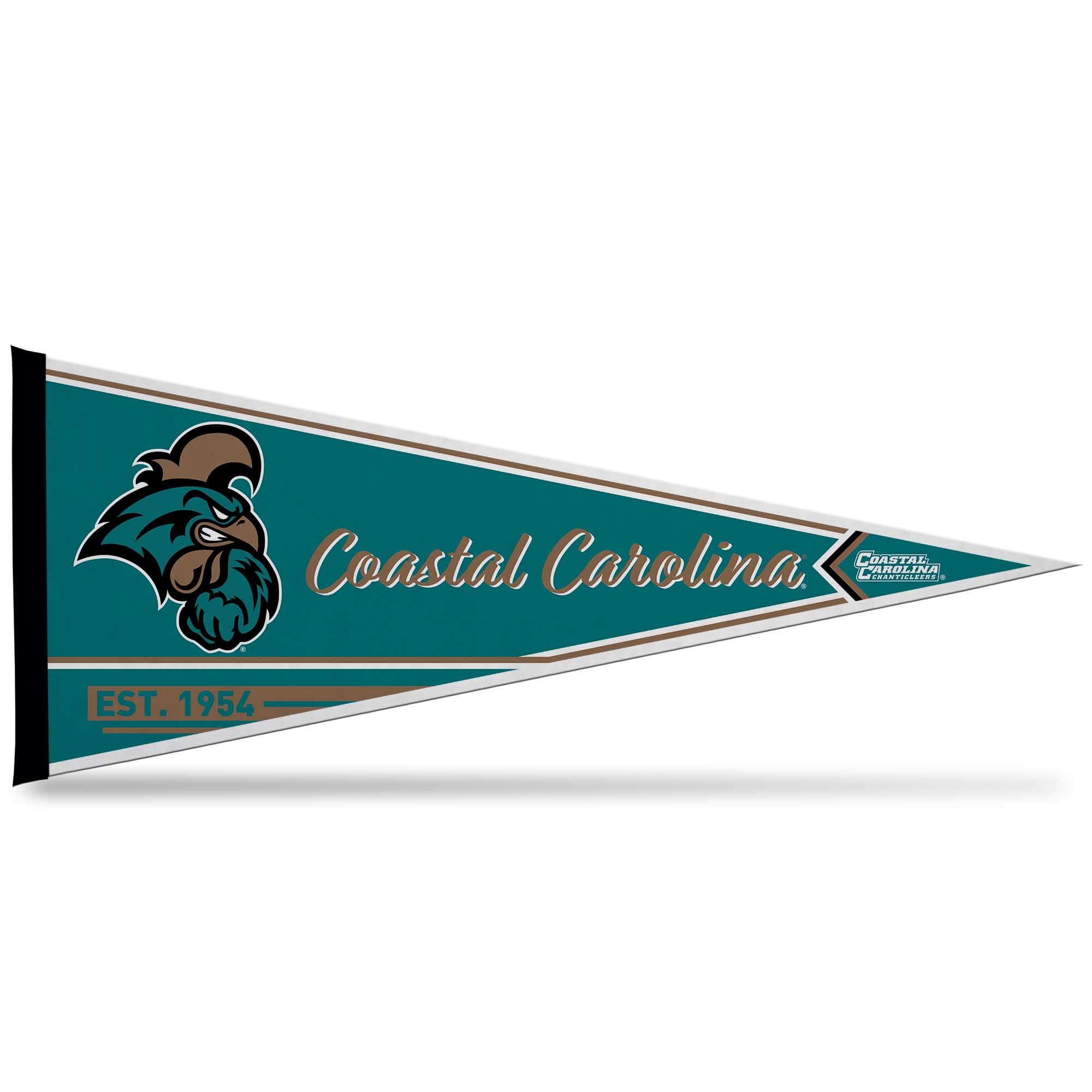 Rico Industries Ncaa Coastal Carolina Chanticleers Classic 12'' X 30'' Felt Wall D  Cor Pennant - Great For Home/Bed Room/Man Ca
