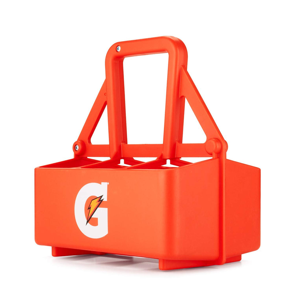 Gatorade 6Ct Squeeze Bottle Carrier, Team Equipment, Bottle Caddy, Bottle Holder, Bottles Not Included, Orange