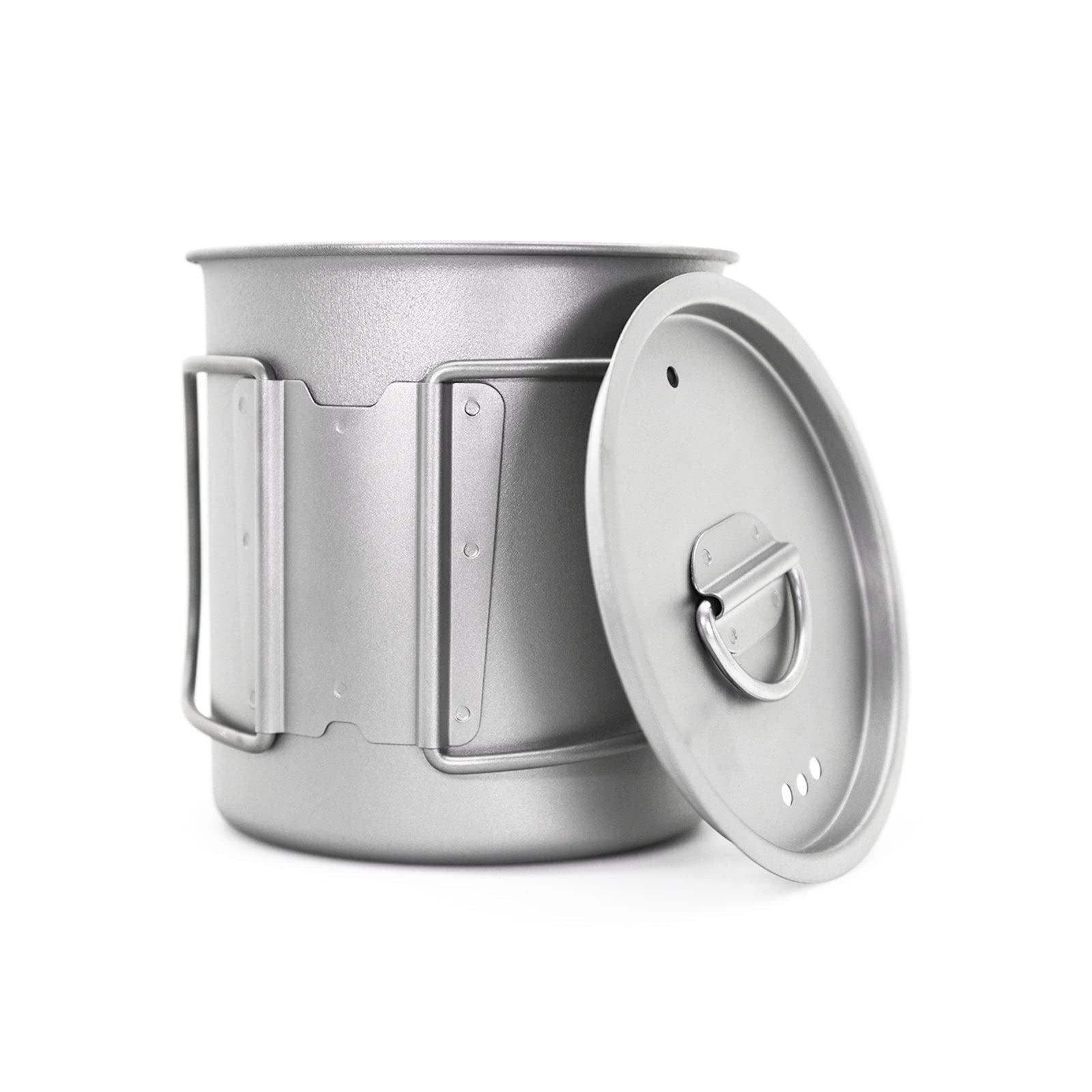 Silverant 600Ml Titanium Cup Mug With Lid Backpacking Pot With Foldable Handle For Outdoor Camping Hiking Backpacking