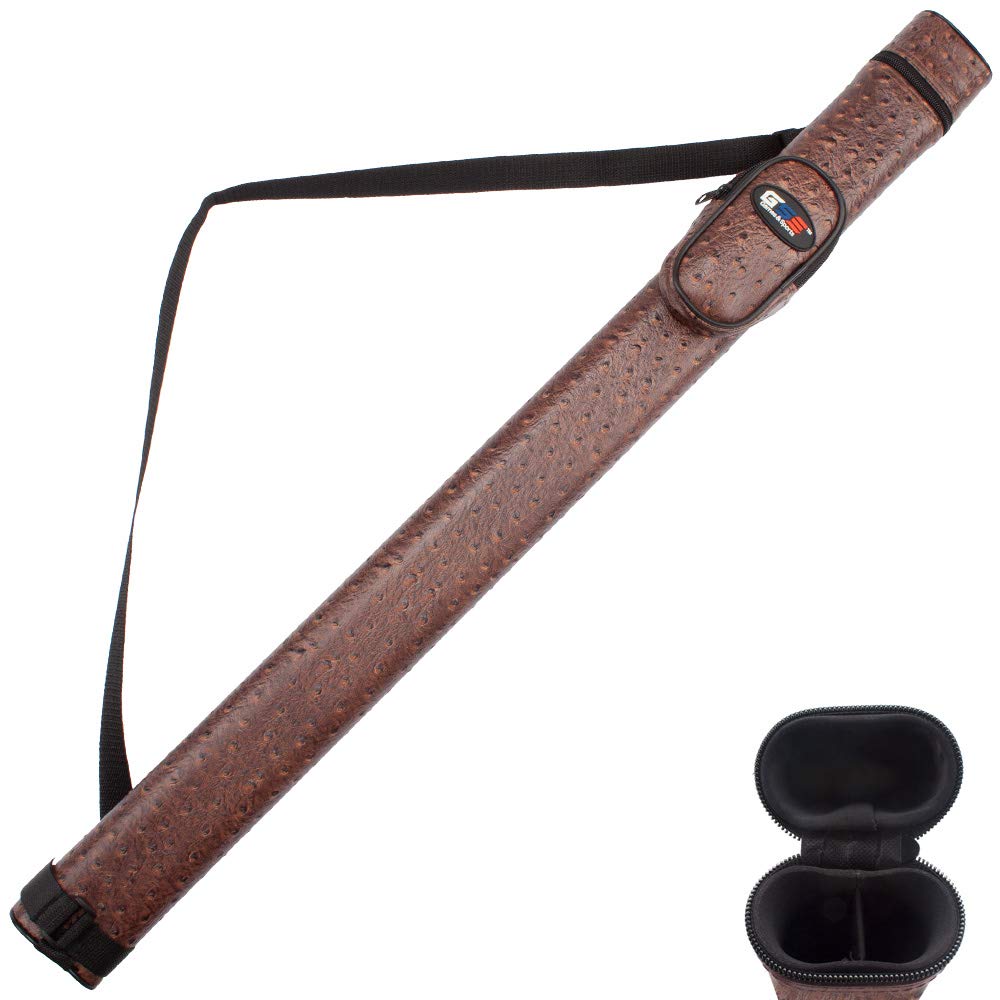 Gse Billiard Cue Cases, 1X1 Deluxe Hard Billiard Pool Cue Stick Carrying Case, Pool Billiards Accessories (Blue)