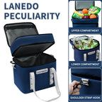 Lanedo Neptune Lunch Soft Cooler 20 Can, Insulated Bag Portable Ice Chest Box For Lunch, Beach, Drink, Beverage, Travel, Camping