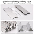 Stove Windscreen, 12 Plates Aluminum Stove Windshield With Drawstring Bag, For Camping, Butane Stoves