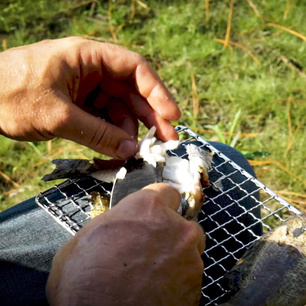 Hellfire Bushcraft Grill Stainless Steel Campfire Cooking Grate (2-Pack) Portable Camping Grate For Fire Cooking Bbq - Canvas Ca