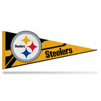 Rico Industries Nfl Football Pittsburgh Steelers Soft Felt Pennant - Ez To Hang - Home D  Cor (Game Room, Man Cave, Bed Room)