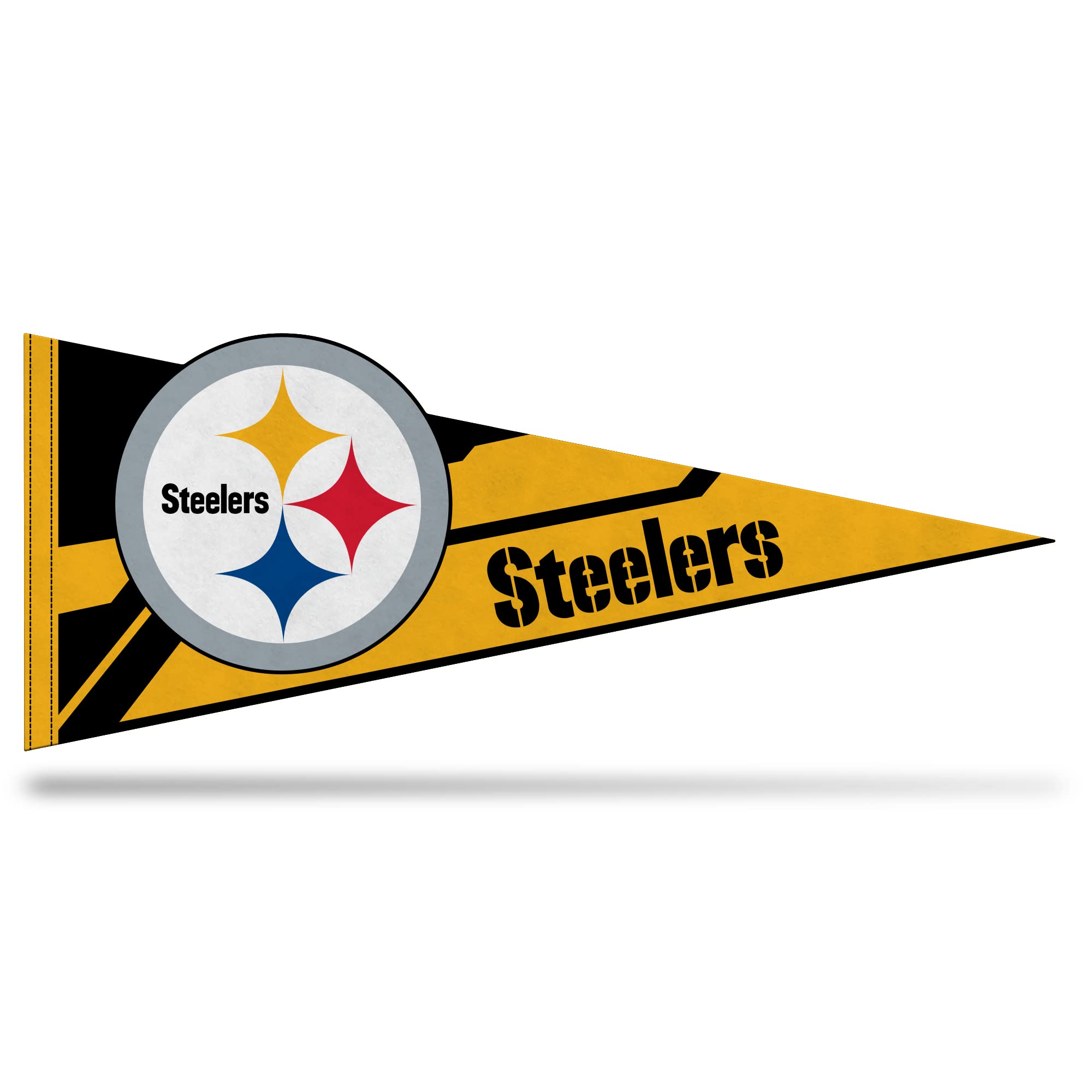 Rico Industries Nfl Football Pittsburgh Steelers Soft Felt Pennant - Ez To Hang - Home D  Cor (Game Room, Man Cave, Bed Room)