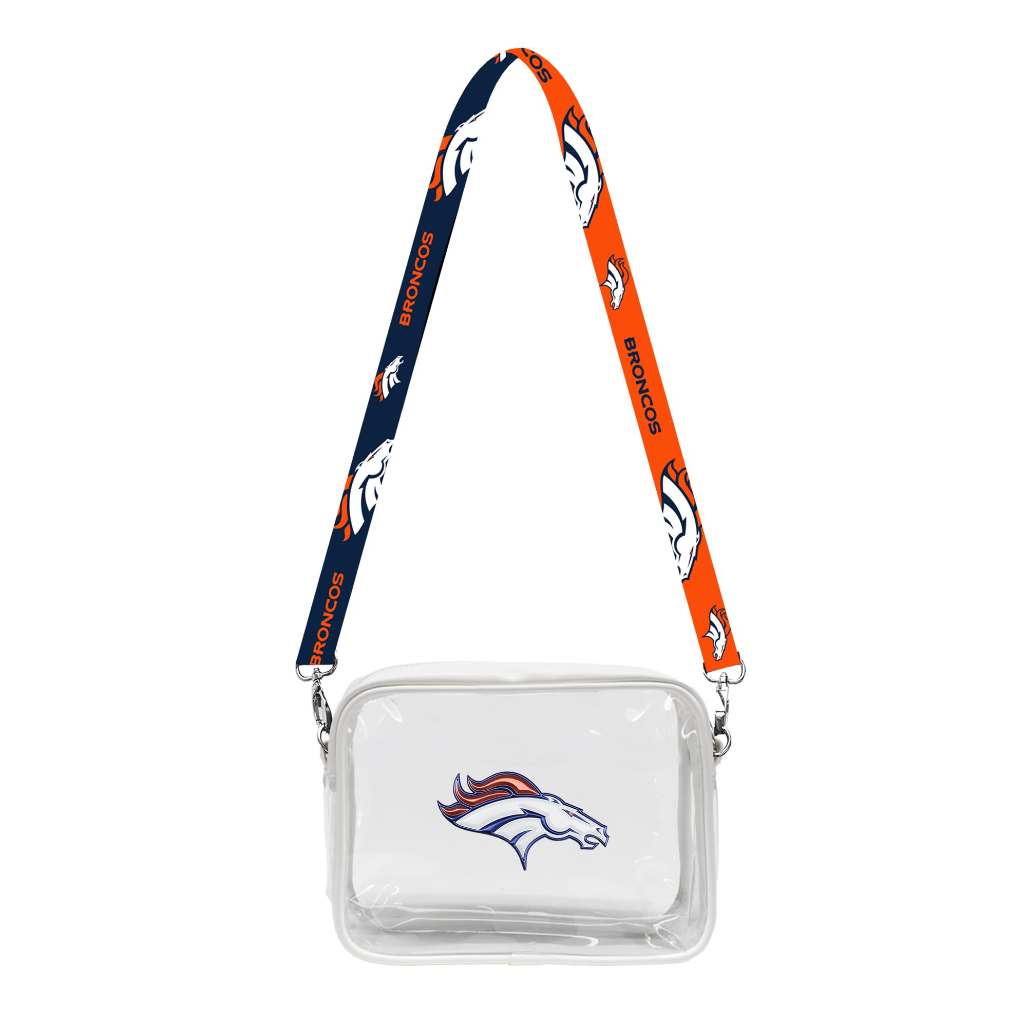 Littlearth Denver Broncos NFL Clear Fanny Fan Purse