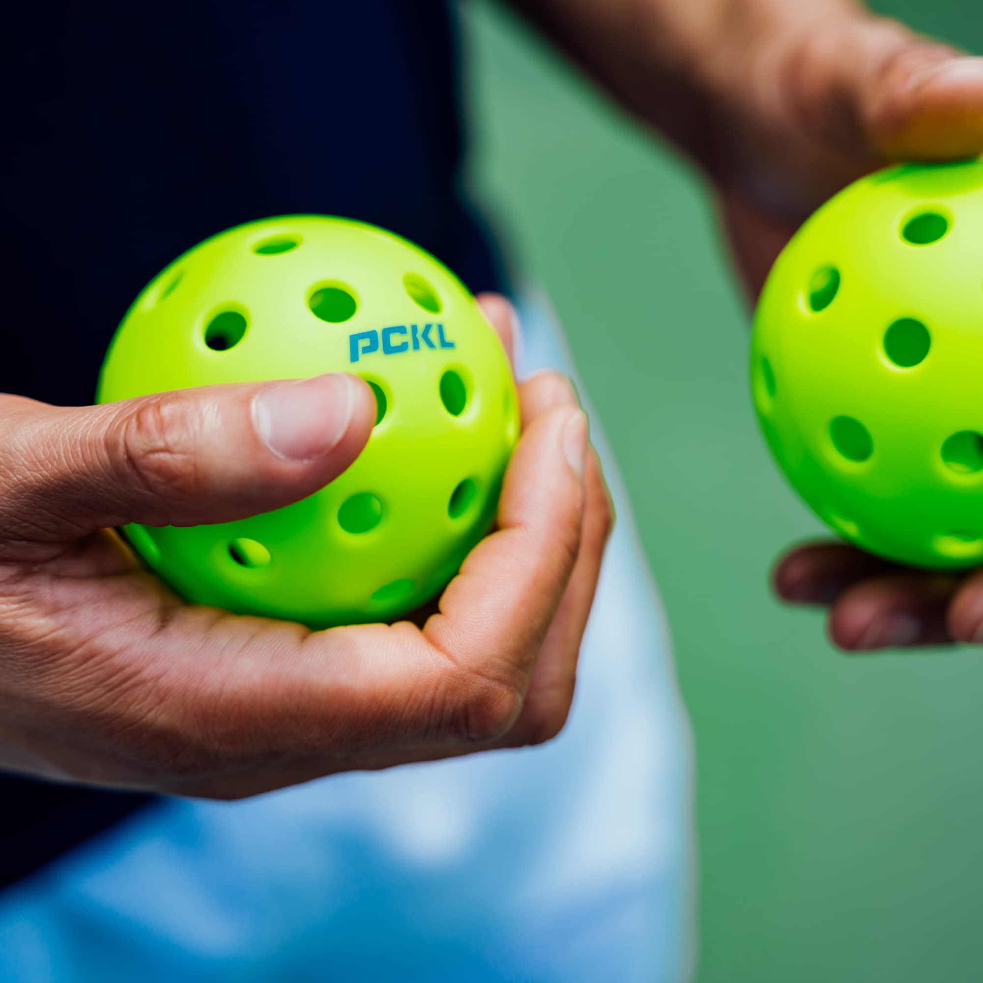 Pckl Optic Speed Pickleball Balls  Indoor & Outdoor  4 Pack Of Balls  Built To Usapa Specifications (Outdoor Neon Green)