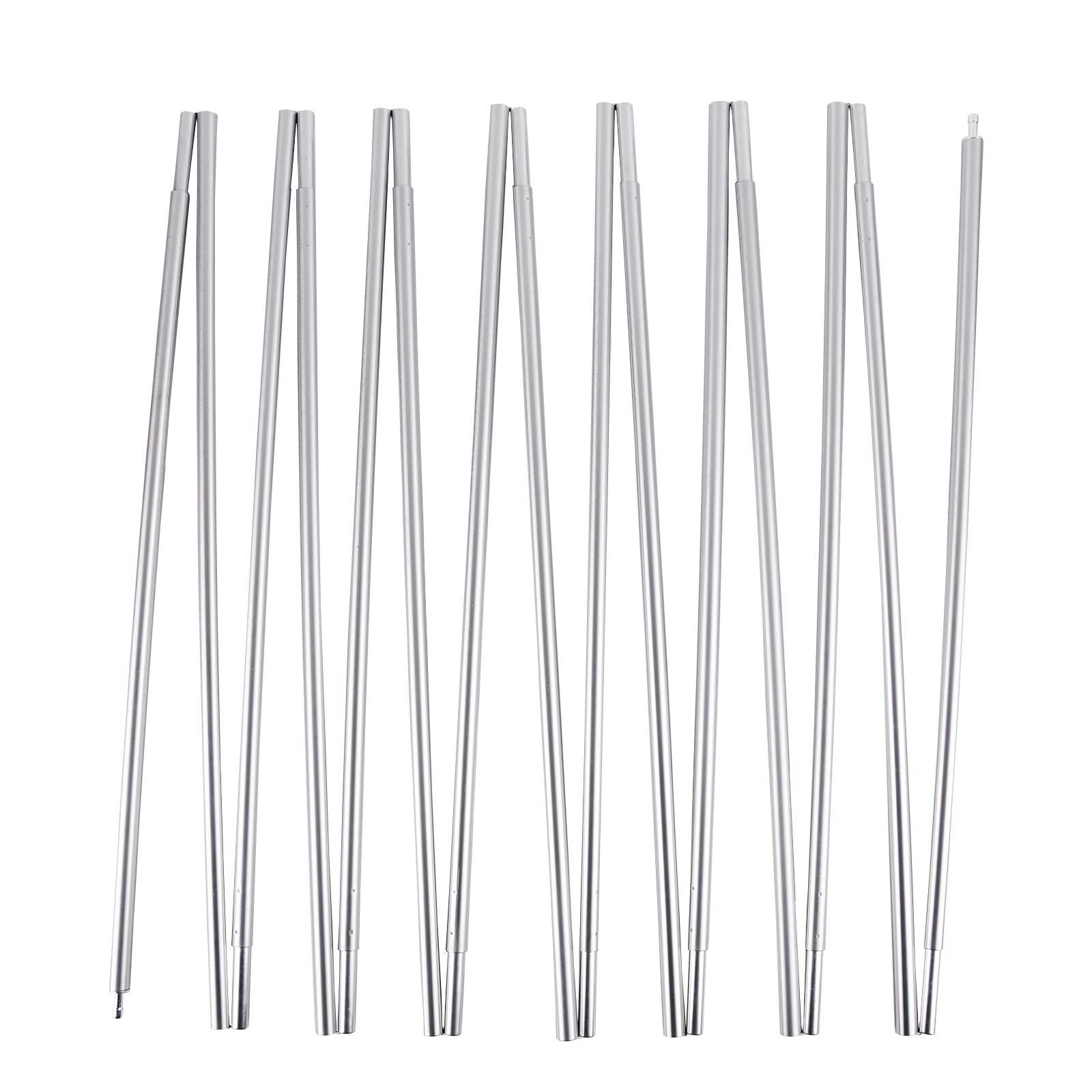 Brilliance4U Aluminum Tent Pole 13 Mm 24Ft 10.5 In, Tent Poles Replacement, Lightweight Tent Pole Repair Kit 7001 Aluminum Alloy