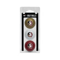 Team Golf Ncaa Florida State Seminoles 3 Golf Ball Pack Regulation Size Golf Balls, 3 Pack, Full Color Durable Team Imprint
