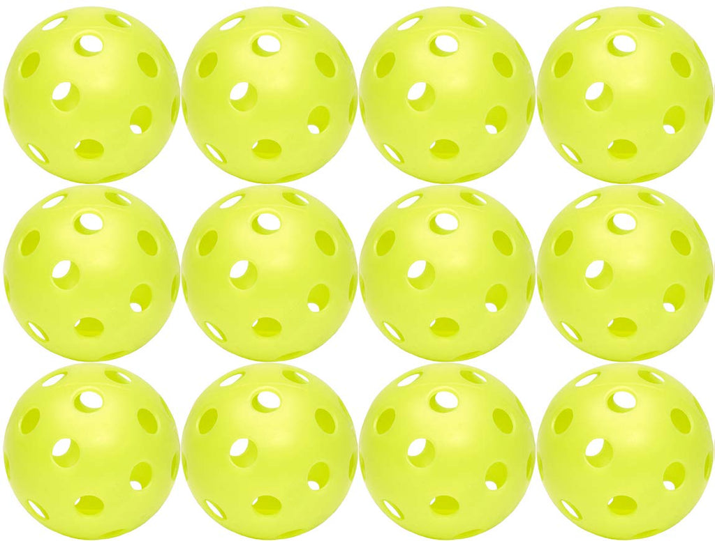 Hot Glove Optic Yellow Sports Practice Softballs (Pack Of 12)