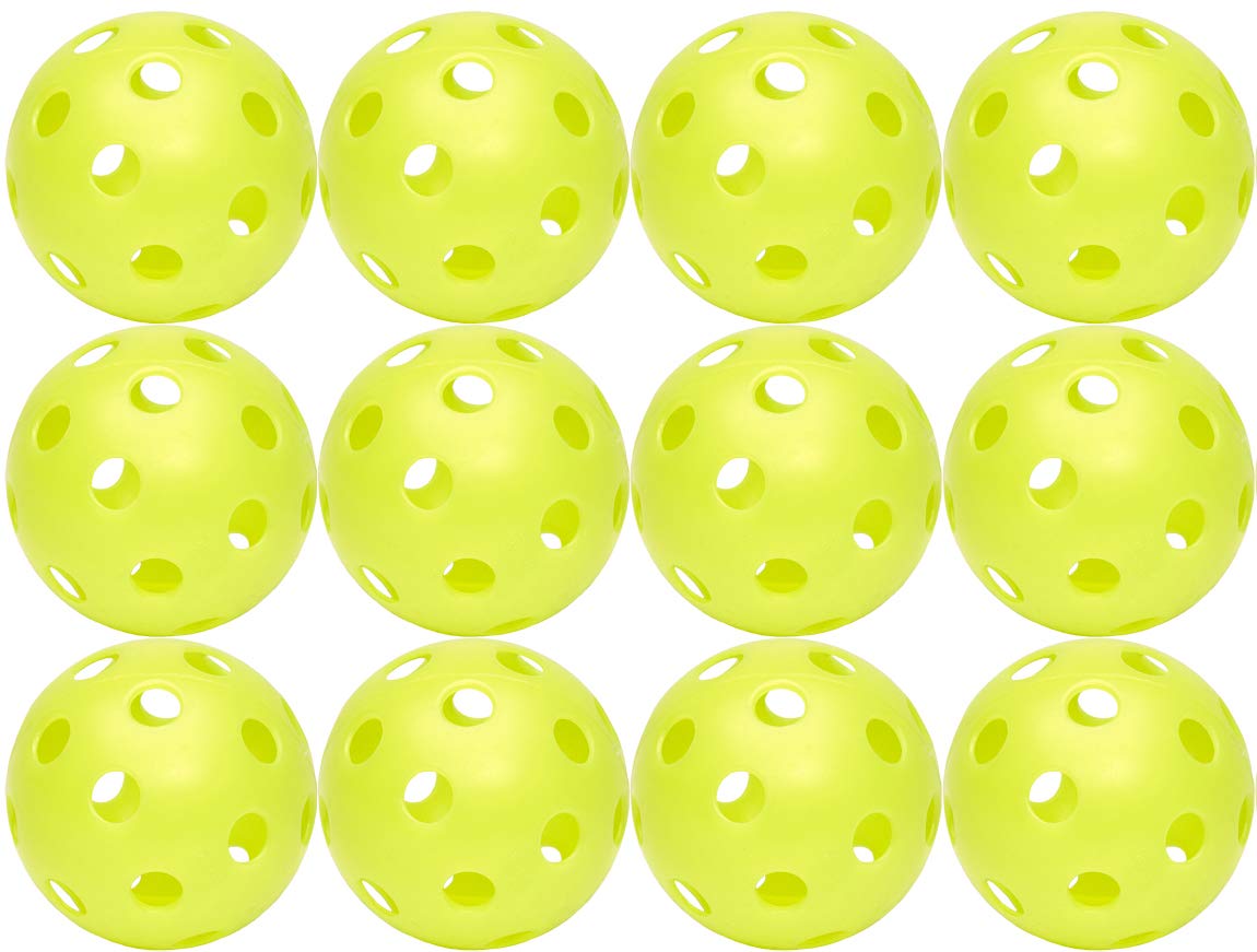 Hot Glove Optic Yellow Sports Practice Softballs (Pack Of 12)