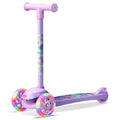 3 Wheel Scooter for Kids, Smooth Light Up LED Front Wheels, Wide Anti Slip Deck, Rear Foot Brake, Easy Lean to Steer Maneuvering