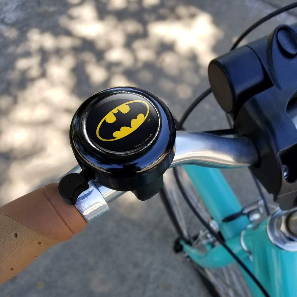 Graphics & More Batman Classic Bat Shield Logo Bicycle Handlebar Bike Bell