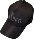 Bynomo Brand A Cotton Adjustable King Baseball Cap Men And Women  Free Size Caps For Men Black