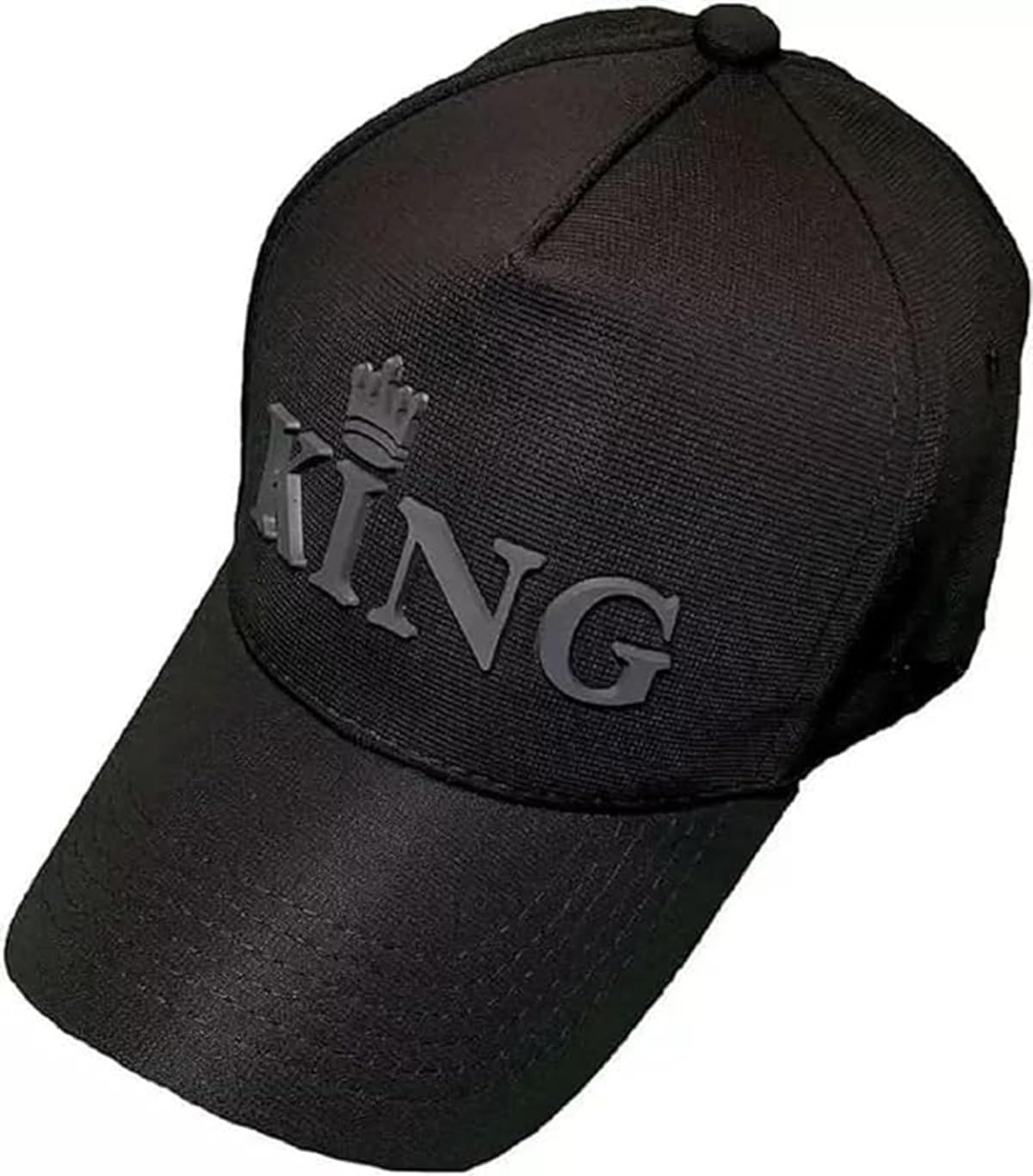 Bynomo Brand A Cotton Adjustable King Baseball Cap Men And Women  Free Size Caps For Men Black