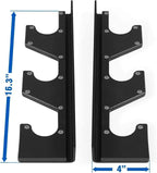 Yes4All Barbell Holder Horizontal Storage Rack For Home Gym Organizer, Barbell Storage Rack Fit 2-Inch Olympic Bars, Curl Bars,